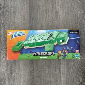 NEW Nerf Super Soaker MINECRAFT TURTLE Water Blaster Outdoor Water Toys Squirter